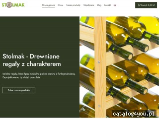 Stolmak - producent drewnianych regałów, regałów na wino screen