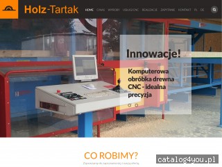 Konstrukcje dachowe, wiaty, domki drewniane: Tartak, Gorzów screen